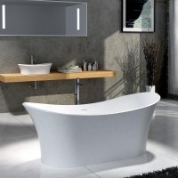 Composite stone bathing tub Freestanding bath tub matt finish adult corians tub