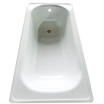 hotel normal simple rectangle cheap porcelain steel bathtub