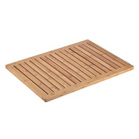 Luxury 100% Bamboo Natural floor shower Bath Mats for bathroom