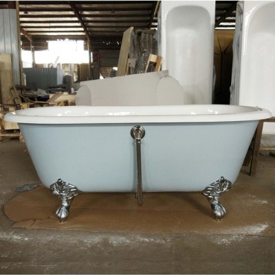 bathroom portable cheap clawfoot cast iron bathtub baby and adults bath with bathroom accessories